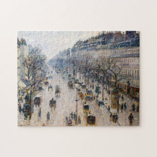 Quebra-cabeça Pissarro - Boulevard Montmartre, Winter Morning