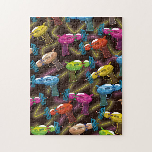 Quebra-cabeça pistolas de raios de ficção (Vertical)