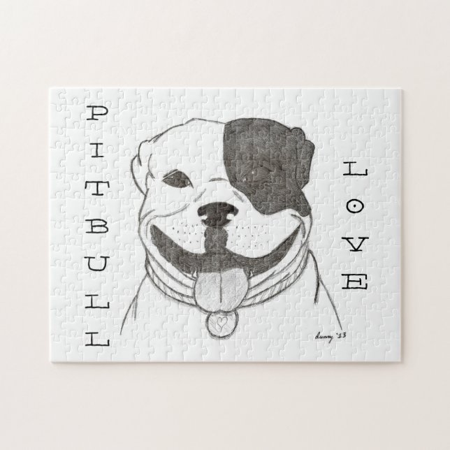 Quebra-cabeça Pitbull Love Puzzle (Horizontal)