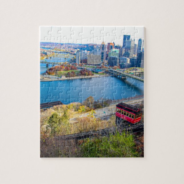 Quebra-cabeça Pittsburgh Cityscape (Vertical)
