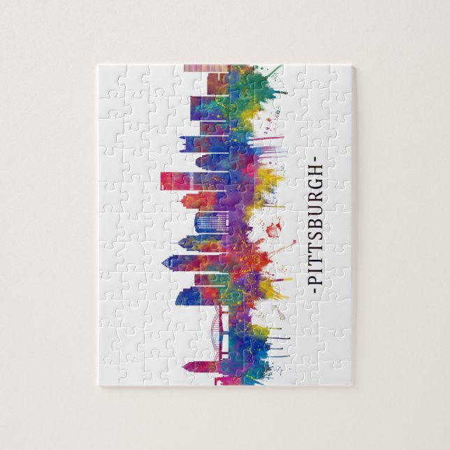 Quebra-cabeça Pittsburgh Pensilvânia Skyline (Vertical)