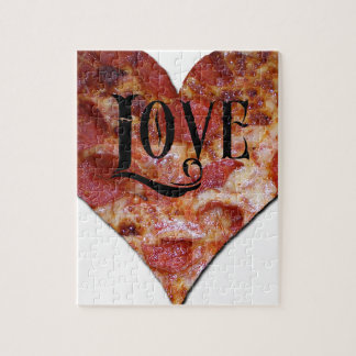 Quebra-cabeça Pizza do amor dos namorados