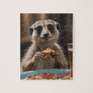 Quebra-cabeça "Pizza e Portas: Quebra perfeita de lanche de um M