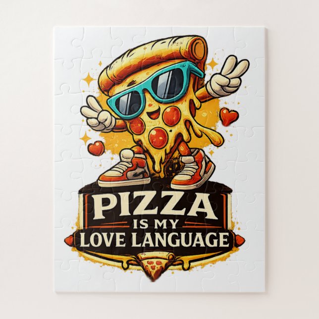 Quebra-cabeça Pizza Is My Love Funny Pizza Lover Gift  (Vertical)