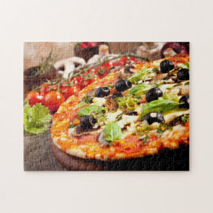 Quebra-cabeça Pizza italiana fresca