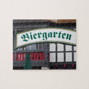 Quebra-cabeça Placa de Biergarten, Alemanha