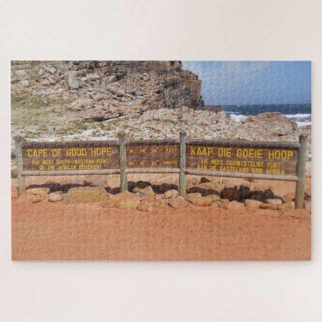 Quebra-cabeça Placa de Sinalização do Cabo da Boa Esperança. Que (Horizontal)