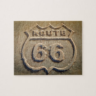 Quebra-cabeça Placa histórica da Rota 66, Arizona
