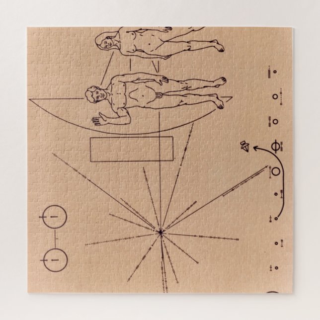 Quebra-cabeça Placa Pioneira (Vertical)