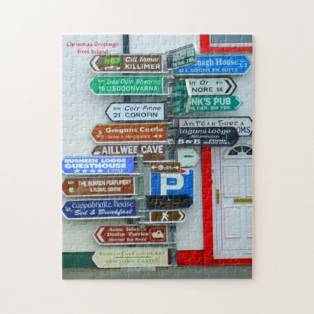 Quebra-cabeça Placas de sinalização na Irlanda Jigsaw Puzzle (Vertical)
