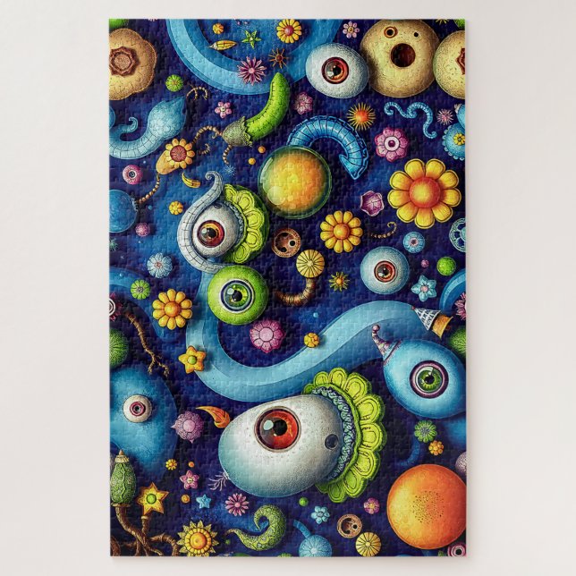 Quebra-cabeça Planeta de Alienígena Whimsso Paisagem Jigsera Que (Vertical)