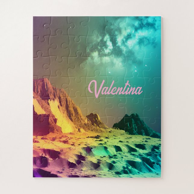 Quebra-cabeça Planeta de Índio Cósmico sob Imagem Incrível do Un (Vertical)