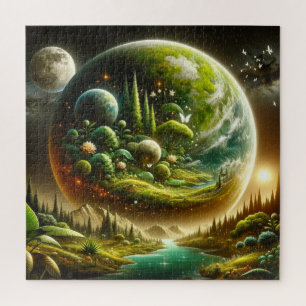 Quebra-cabeça Planeta Fantasia – Natureza Cósmica Mágica