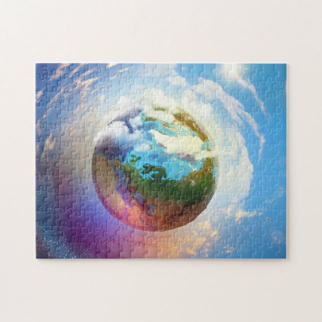 Quebra-cabeça Planeta Terra (Horizontal)