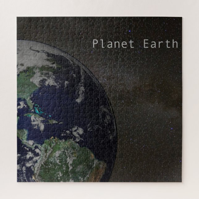 Quebra-cabeça Planeta Terra na Via Látea (Vertical)
