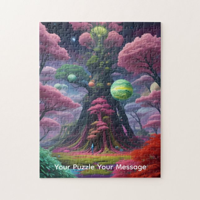 Quebra-cabeça Planetas cósmicos & mundos coloridos (Vertical)