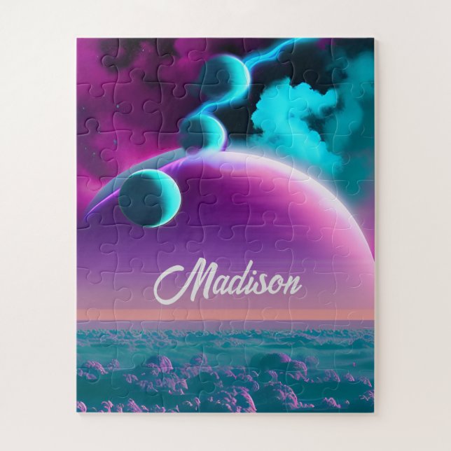 Quebra-cabeça Planetas Cósmicos no Universo da Fantasia Mágica R (Vertical)