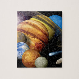 Quebra-cabeça Planetas do Sistema Solar NASA JPL Montagem de Fot