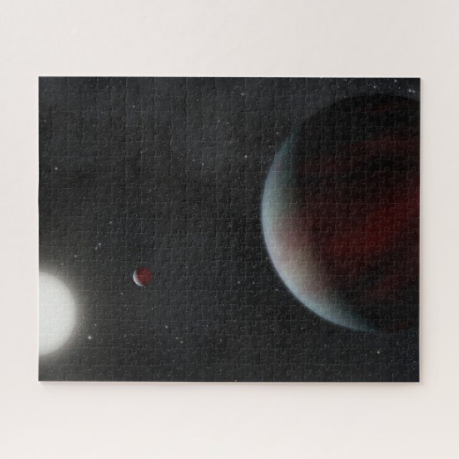 Quebra-cabeça Planetas Orbitando A Epic Estrela Semelhante Ao So (Horizontal)