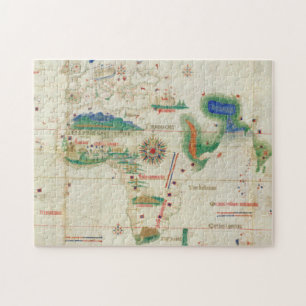 Quebra-cabeça Planisphere   1502 de Cantino