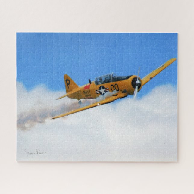 Quebra-cabeça plano amarelo (Horizontal)