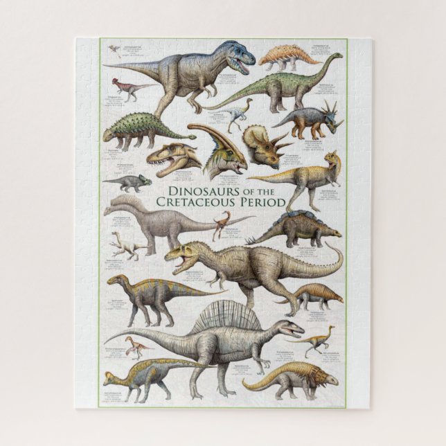 Quebra-cabeça Plano de fundo do dinossauro (Vertical)