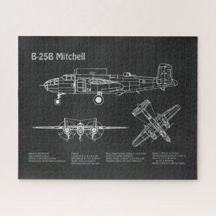 Quebra-cabeça Plano do avião B-25B Mitchell Doolittle PD