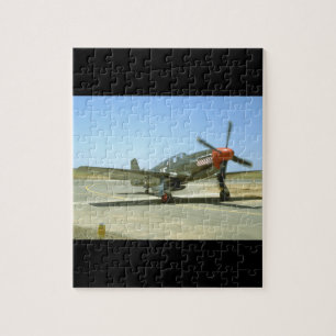 Quebra-cabeça Planos verdes de Taxiing_WWII do mustang P51