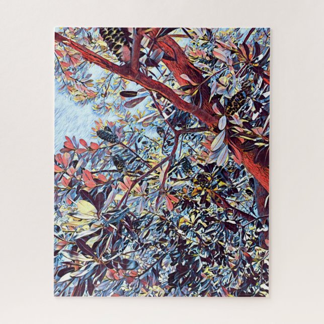 Quebra-cabeça planta nativa australiana Banksia (Vertical)