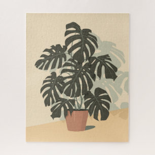Quebra-cabeça Planta tropical.Monstera