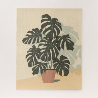 Quebra-cabeça Planta tropical. Monstera