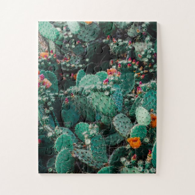 Quebra-cabeça Plantas De Cactus De Flor (Vertical)