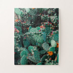 Quebra-cabeça Plantas De Cactus Flores