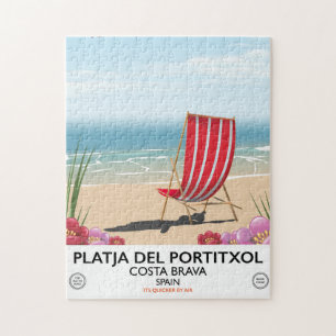 Quebra-cabeça Platja del Portitxol, Costa Brava, Espanha