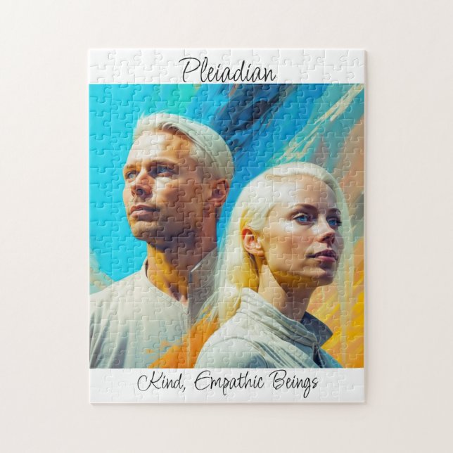 Quebra-cabeça Pleiadianos Corrida Extraterrestre de Alienígenas (Vertical)