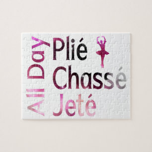 Quebra-cabeça Plie, Chasse, Jete o Dia Todo ~ Design de Ballet
