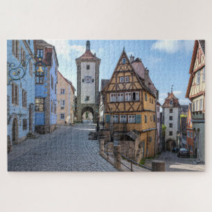 Quebra-cabeça Plönlein em Rothenburg ob der Tauber, Alemanha