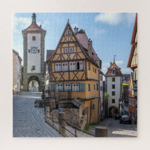 Quebra-cabeça Plönlein em Rothenburg ob der Tauber, Alemanha
