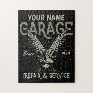 Quebra-cabeça Plug-in de Retro-Faísca de Garagem Mecânica Person