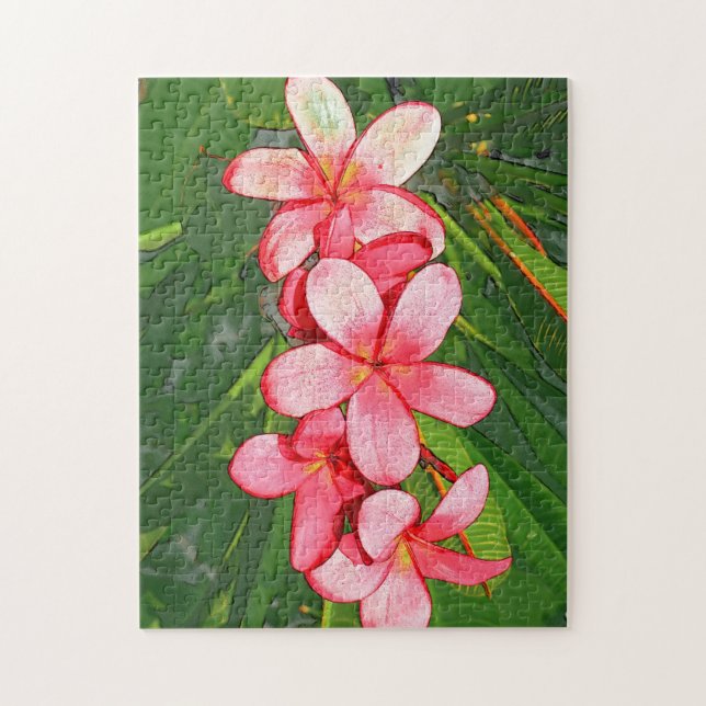 Quebra-cabeça plumeria (Vertical)