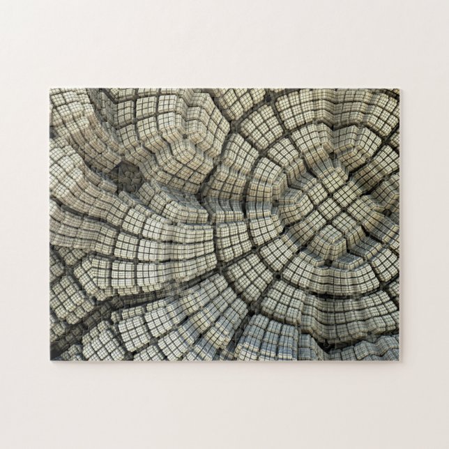 Quebra-cabeça Poço Cúbico 3D | Ilusão óptica desafiadora (Horizontal)