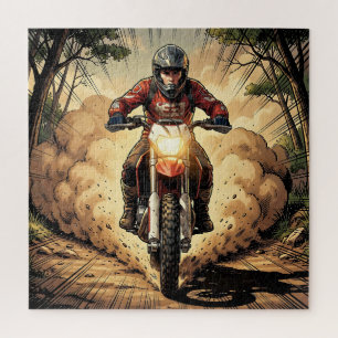 Quebra-cabeça Poeira & Determinação Motocross em Plena Parcela