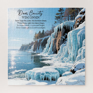 Quebra-cabeça Poema de Inverno do Condado de Door Wisconsin