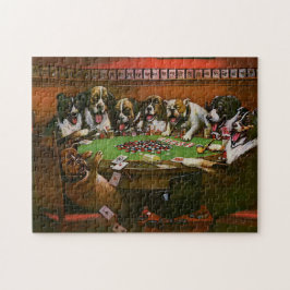 Quebra-cabeça Poker Sympathy Dogs Playing Poker Coolidge 1903