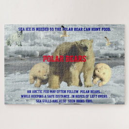 Quebra-cabeça Polar Bear Life 20" x 30", 1014 peças