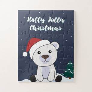 Quebra-cabeça Polar Urso Natal Neve Animais de inverno Polar Jig