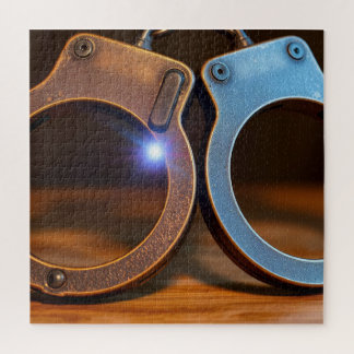 Quebra-cabeça Police handcuffs