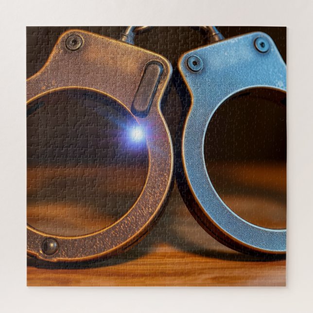 Quebra-cabeça Police handcuffs (Vertical)