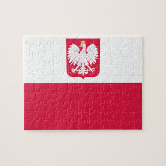 Quebra-cabeça Polish Flag Emblem - Polska Poland - Herb Polski