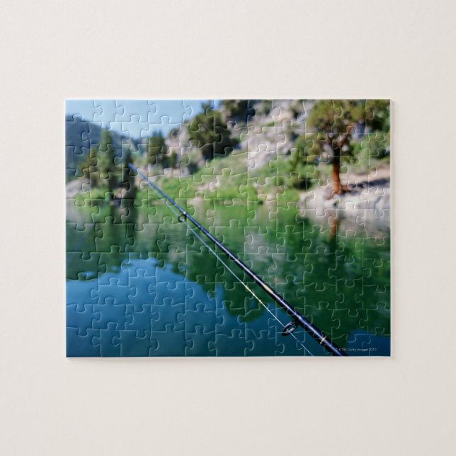 Quebra-cabeça Pólo e lago de pesca (Horizontal)